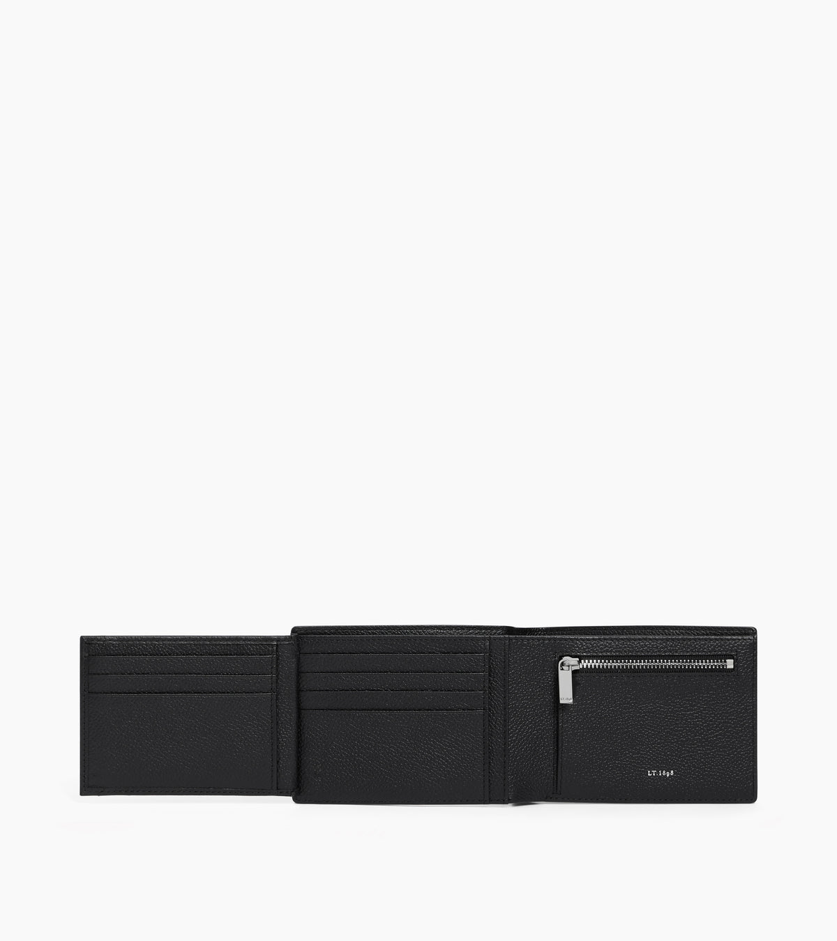 Bifold-Brieftasche im Querformat Lucien aus genarbtem Leder