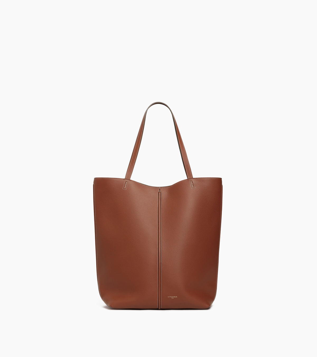 Sac cabas moyen modèle Hortense en cuir grainé double face