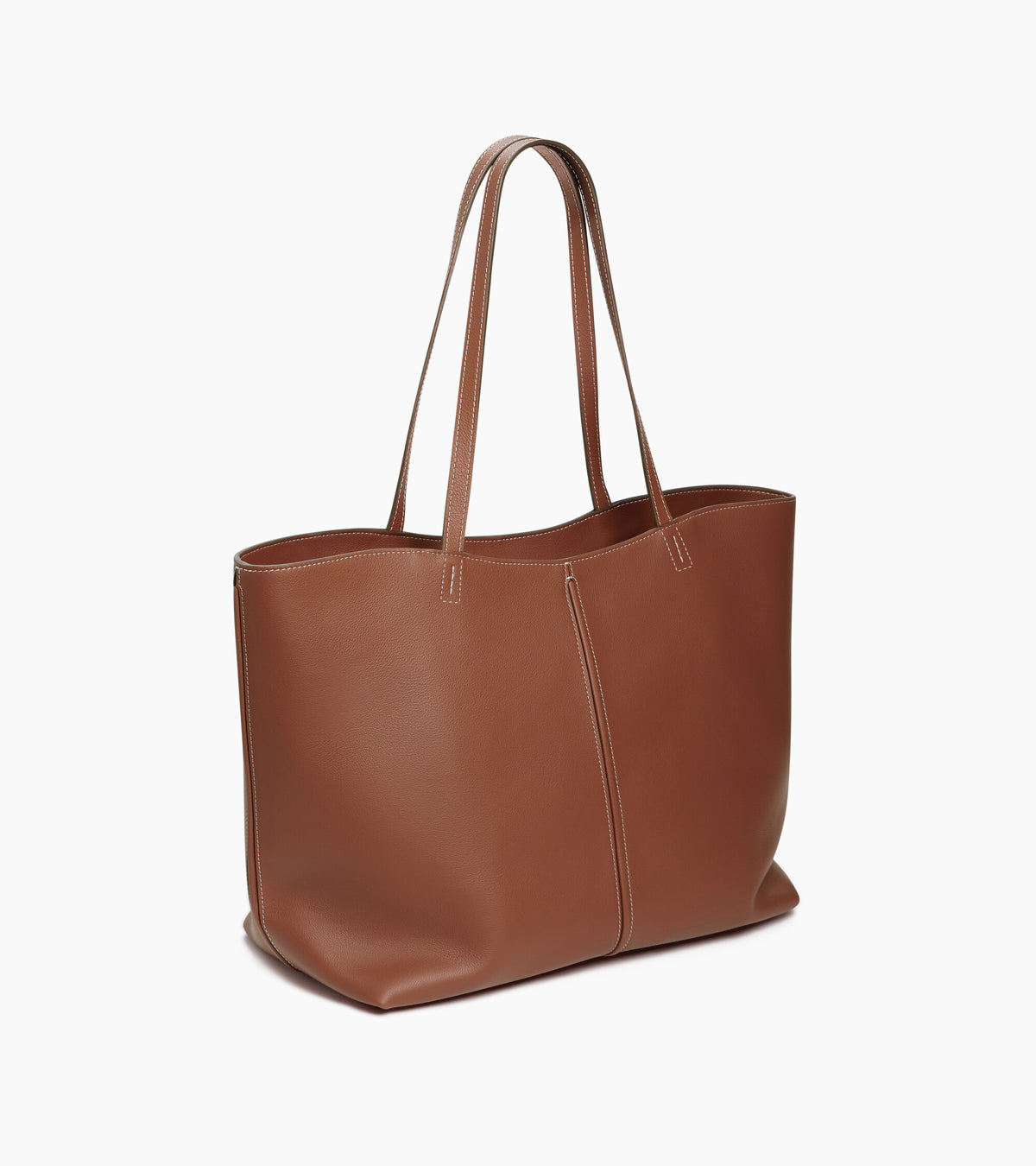 Sac cabas grand modèle Hortense en cuir grainé double face