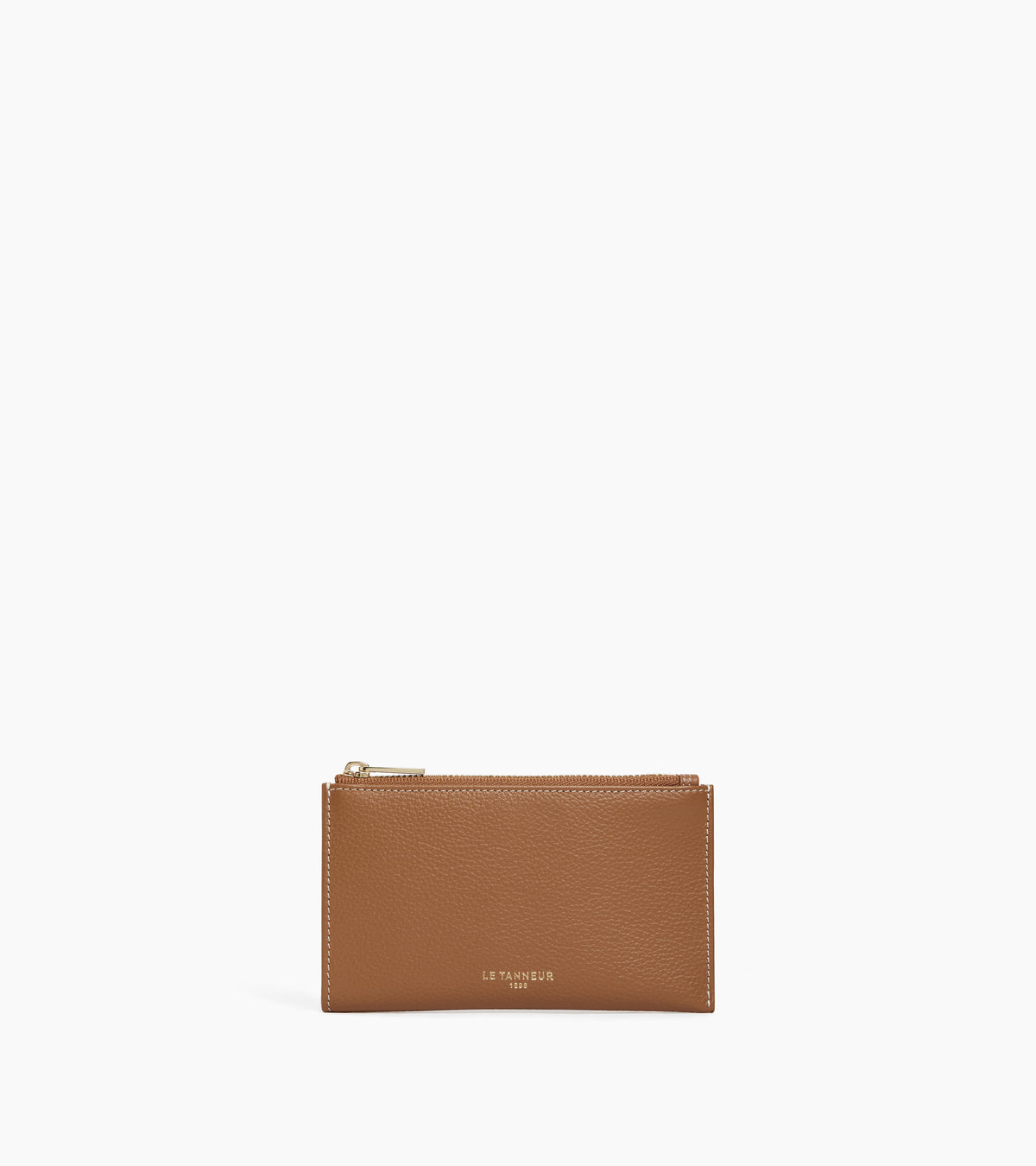 Etui clés zippé Albertine en cuir grainé