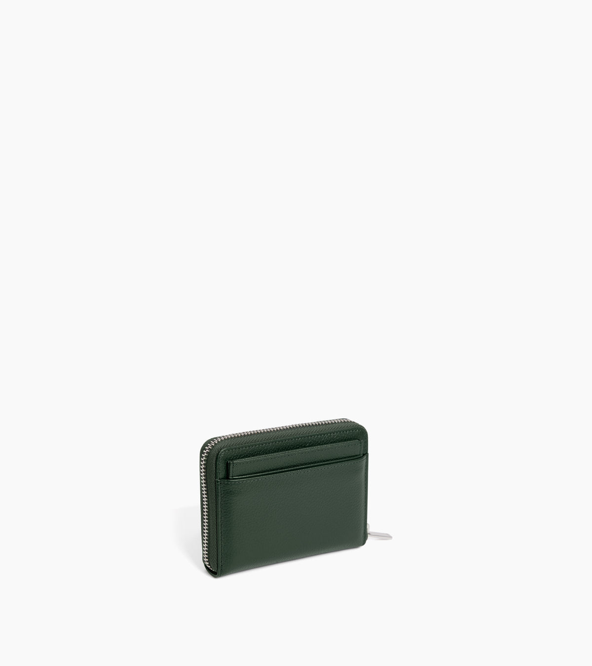 Porte monnaie zippé avec porte cartes amovible Albertine en cuir grainé