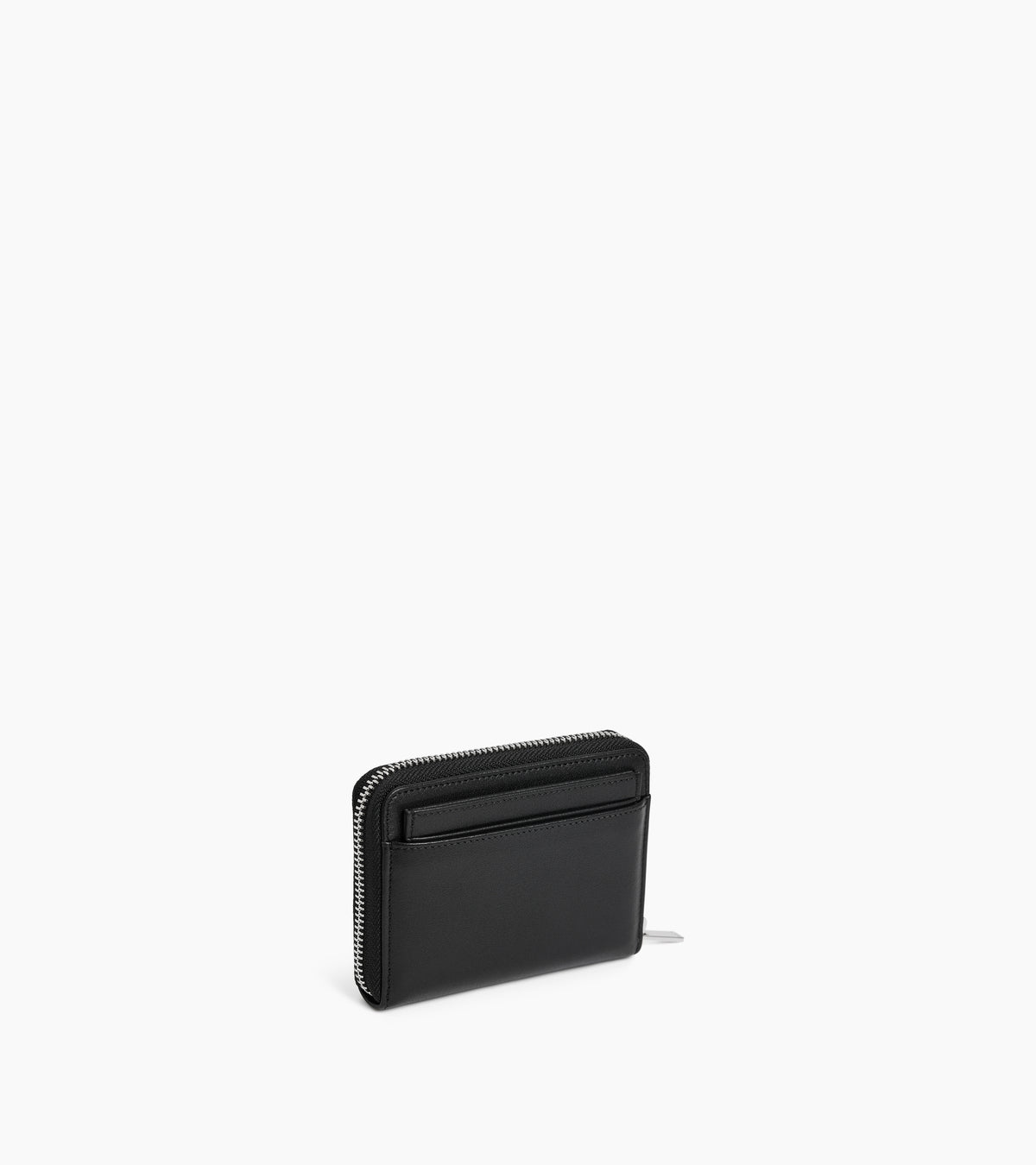 Porte monnaie zippé avec porte cartes amovible Albertine en cuir lisse
