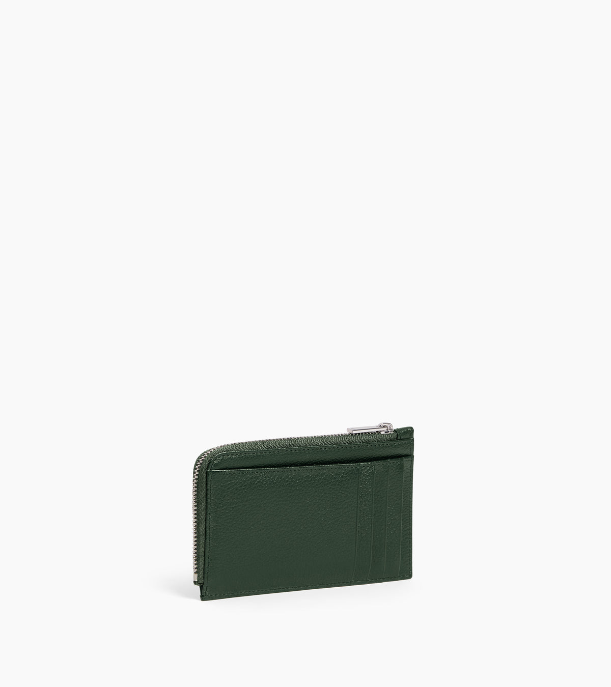 Porte cartes zippé Albertine en cuir grainé