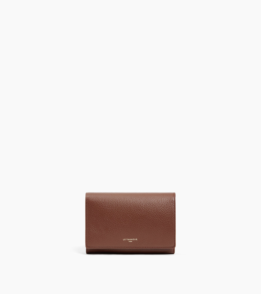 Portefeuille Emilie en cuir grainé