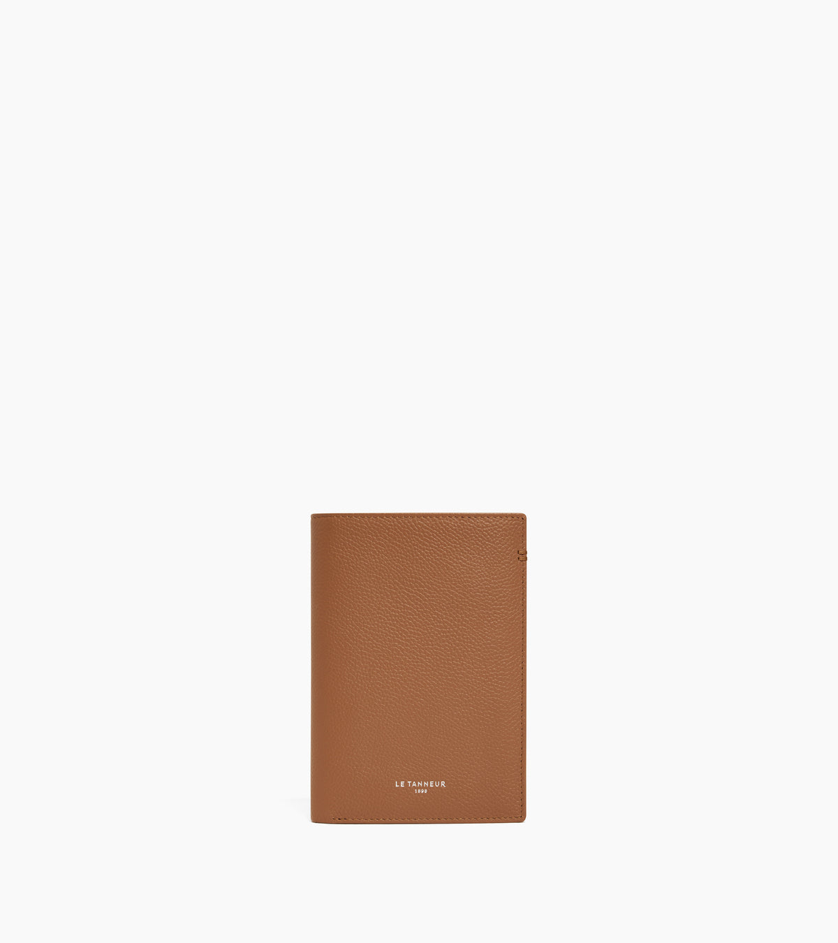 Portefeuille vertical moyen modèle zippé 2 volets Lucien en cuir grainé