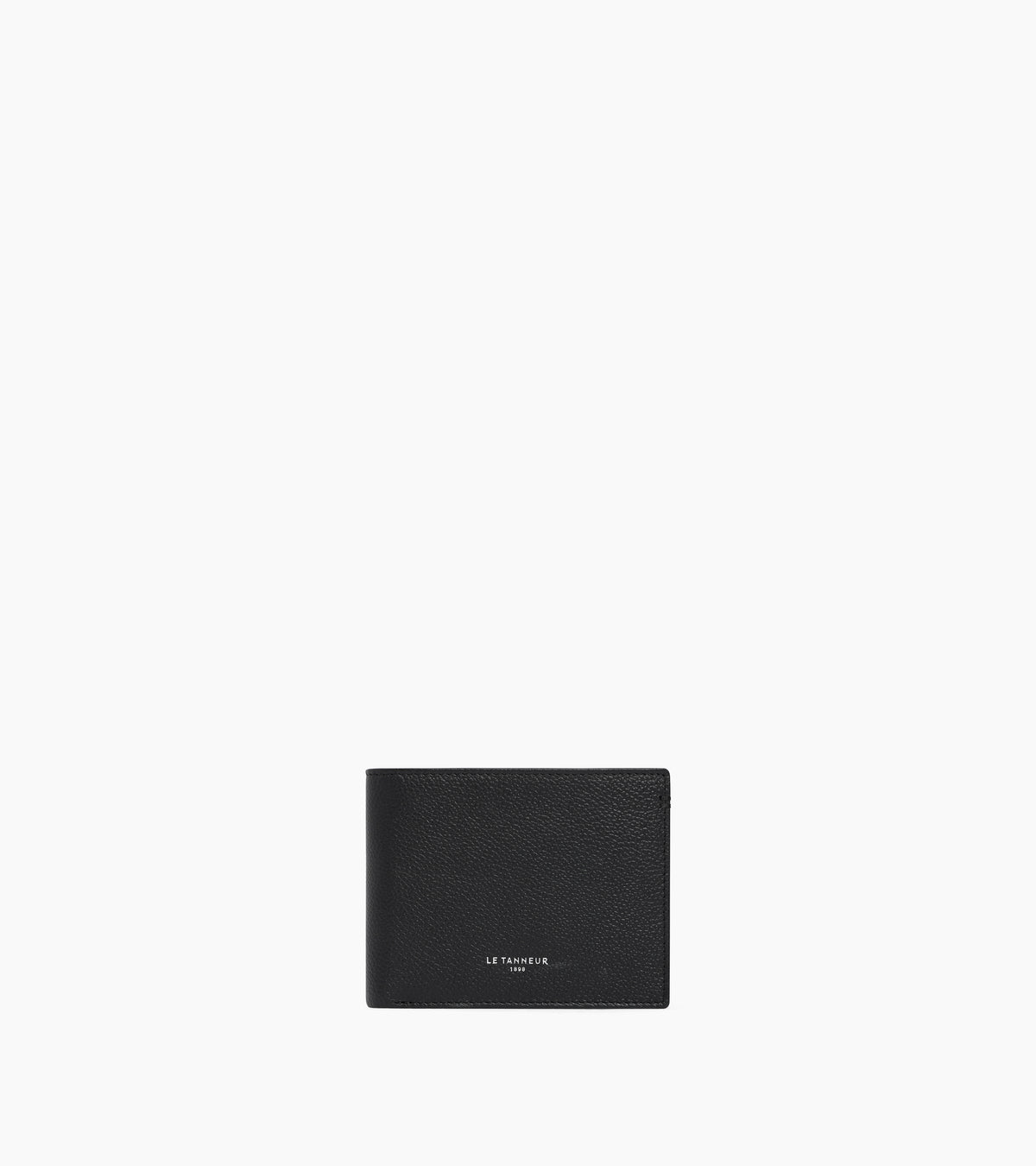 Lucien horizontal two-fold wallet in grained leather