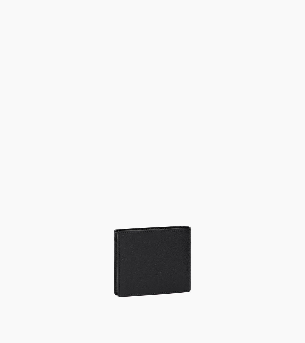 Lucien horizontal two-fold wallet in grained leather
