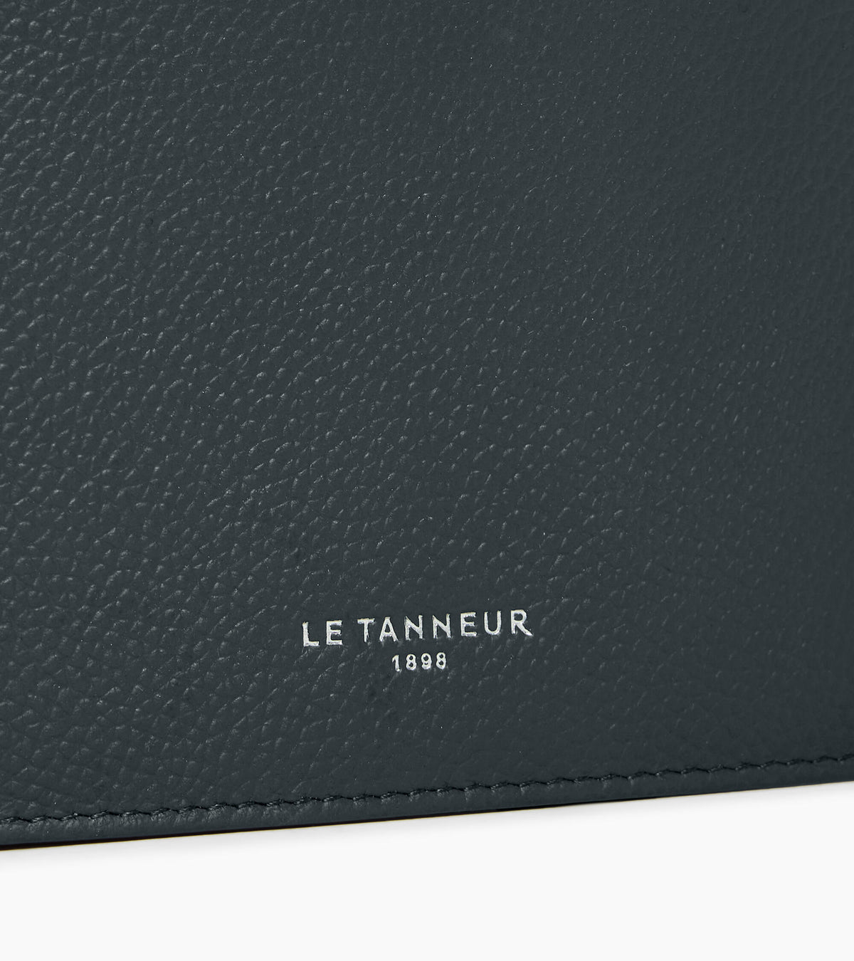 Portefeuille à rabat 2 volets Lucien en cuir grainé