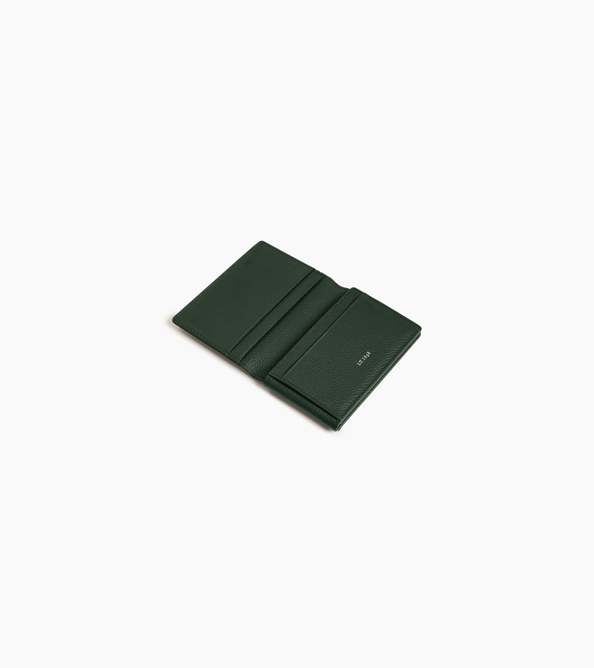 Porte cartes horizontal 2 volets Lucien en cuir grainé