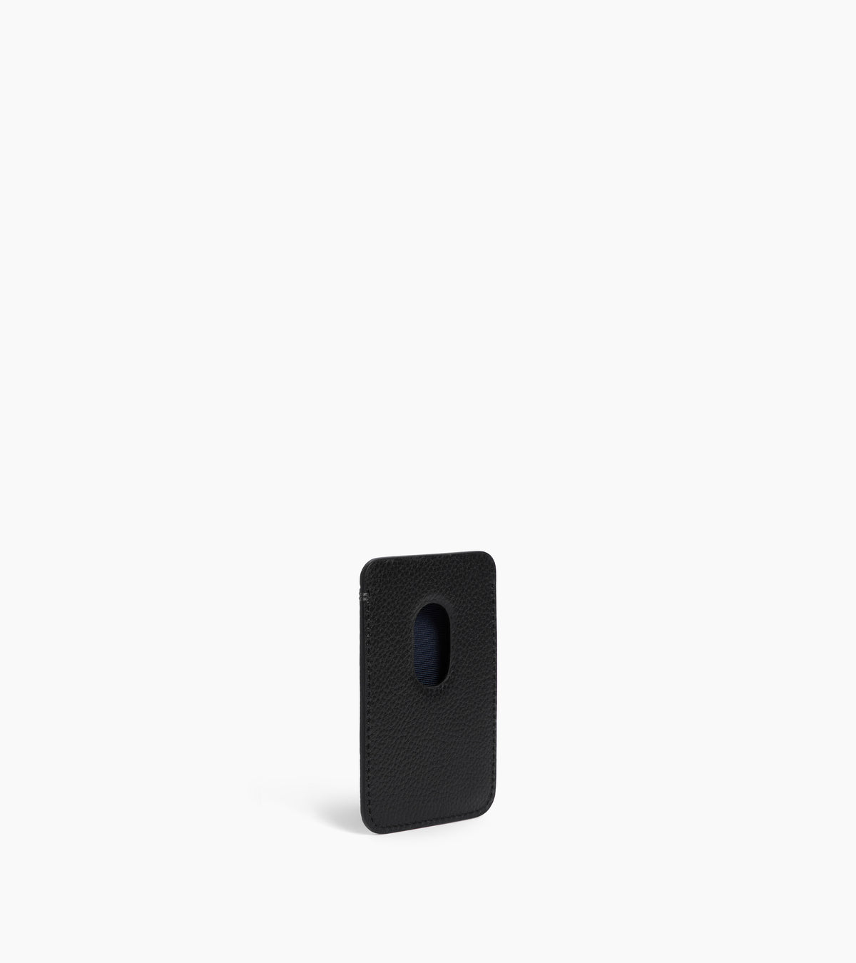 Porte cartes magnétique en cuir grainé