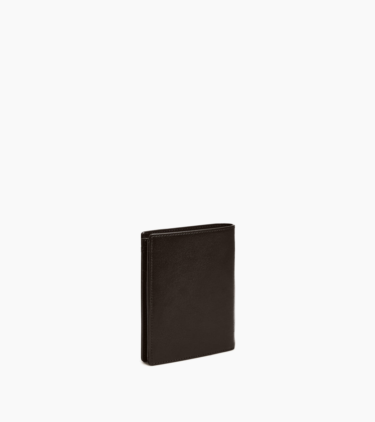 Cartera vertical con cremallera Lucien de piel engrasada