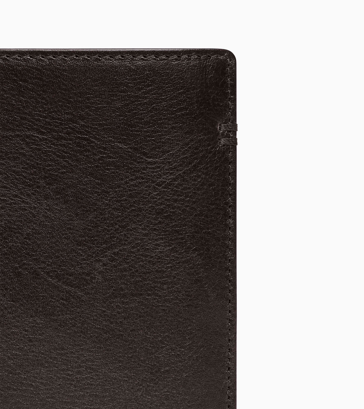 Grand portefeuille vertical zippé 2 volets Lucien en cuir huilé
