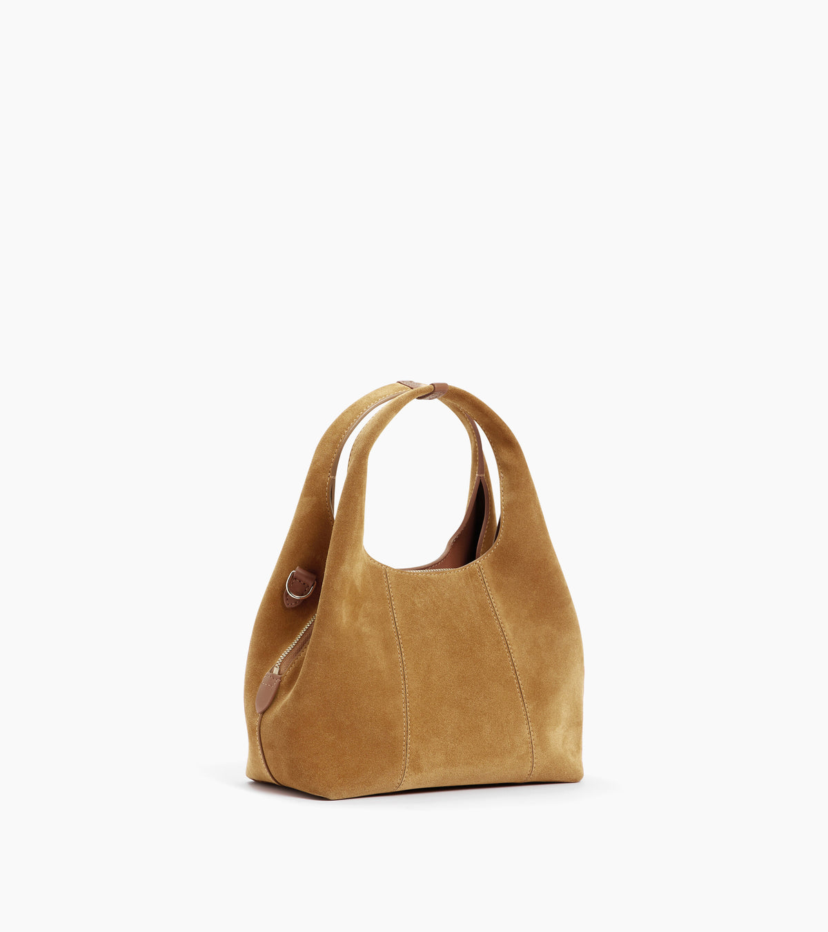 Petit sac à main Juliette en cuir refente de velours
