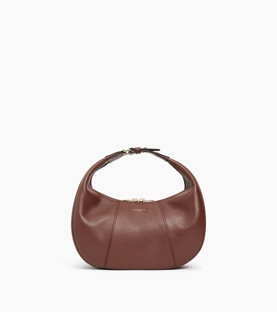 Petit sac hobo Juliette en cuir grainé