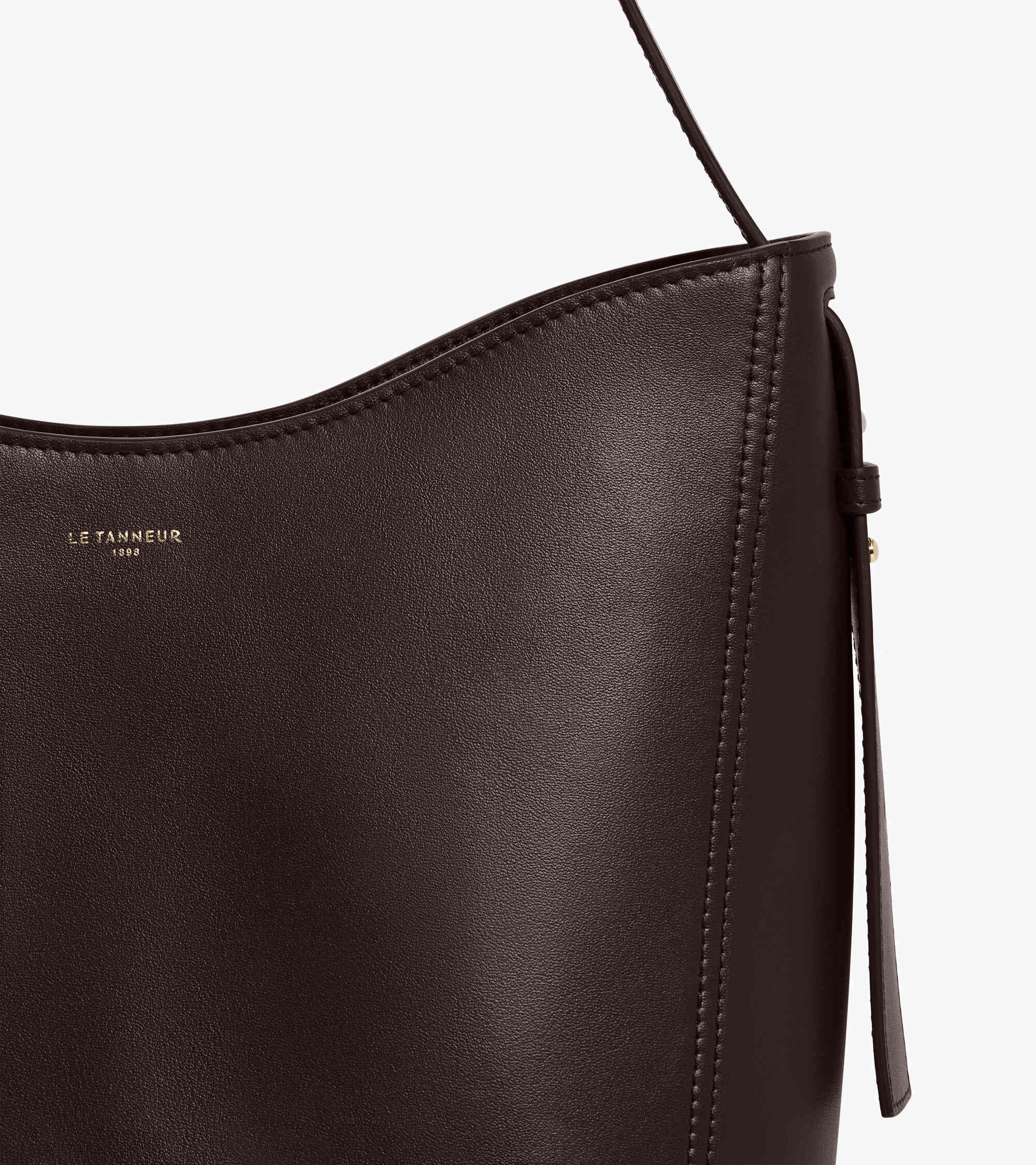 Bolso hobo mediano modelo Céleste de piel lisa
