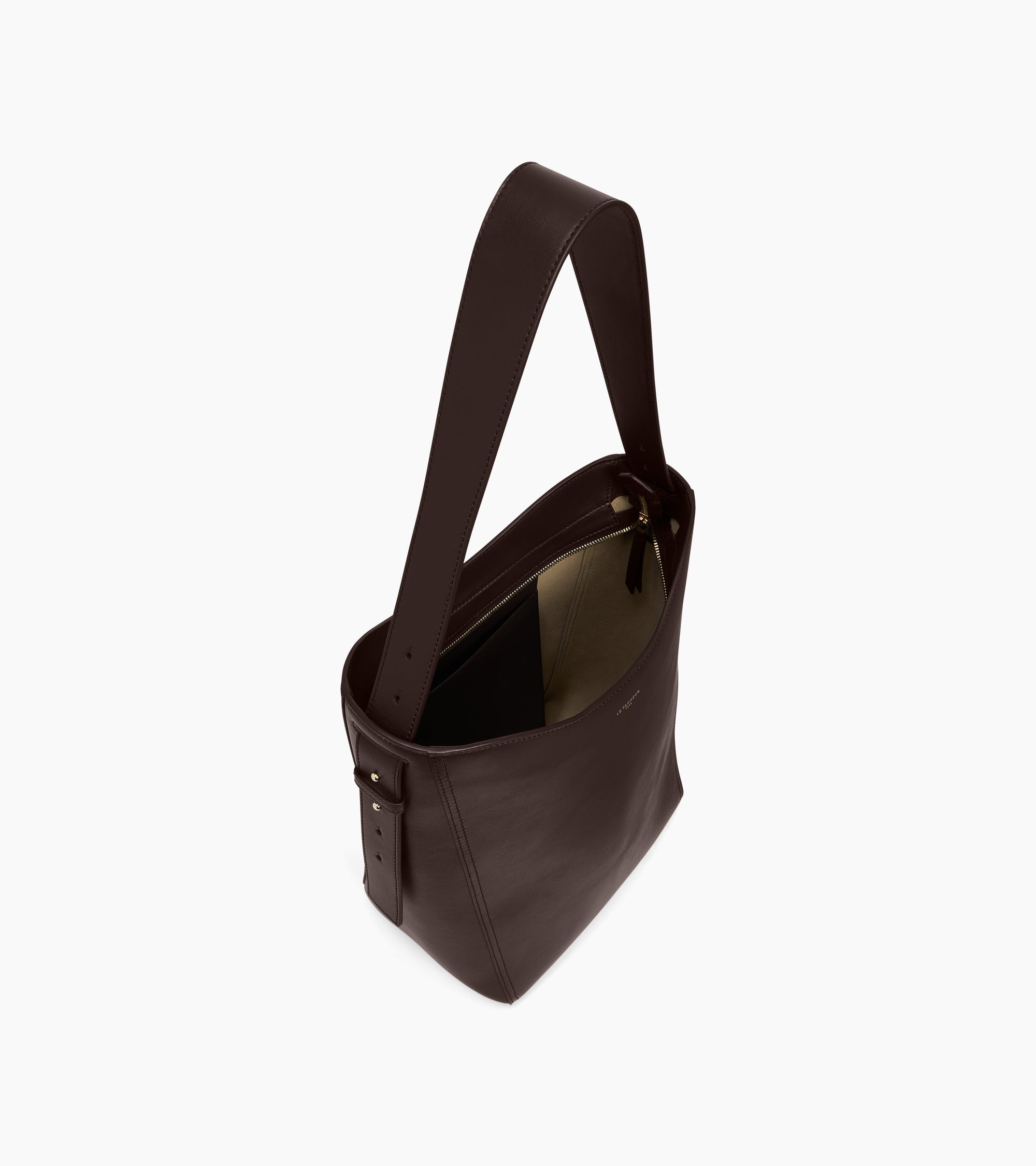 Bolso hobo mediano modelo Céleste de piel lisa