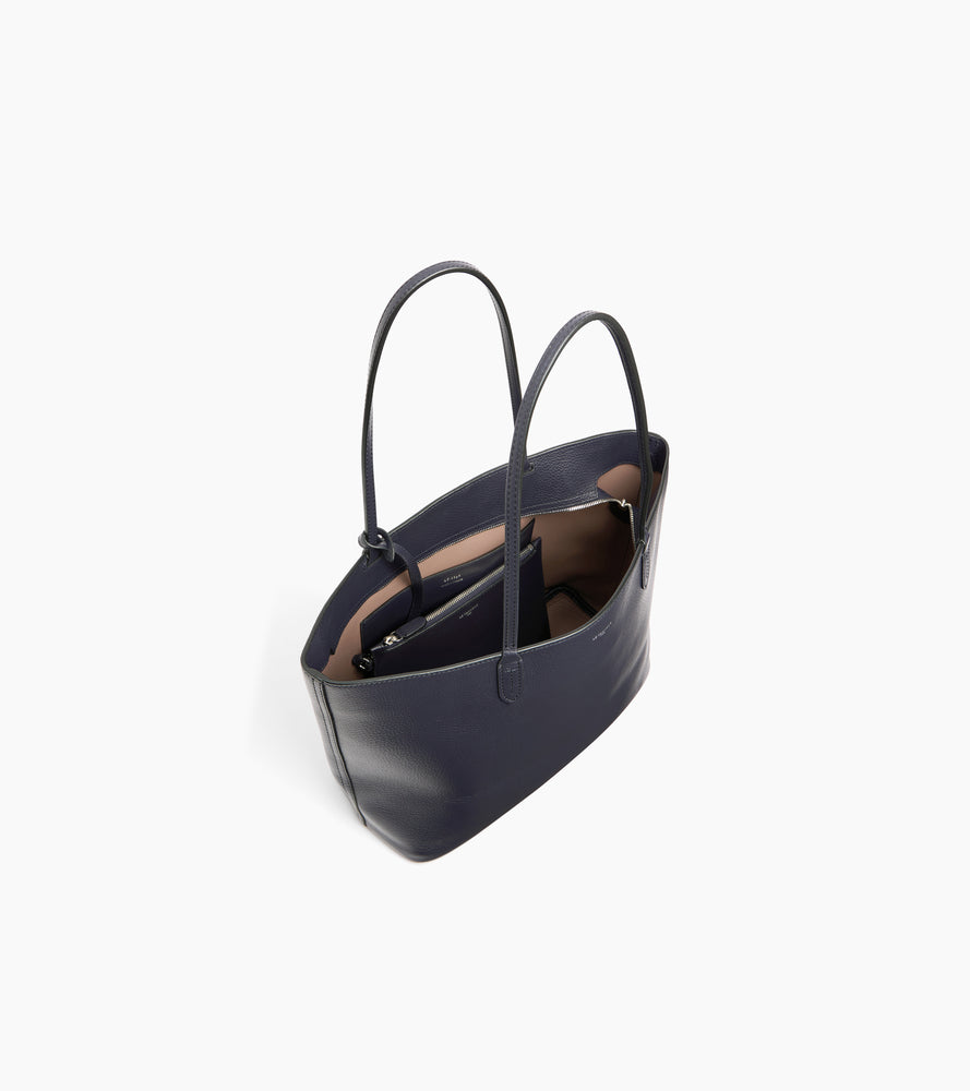 Bolso capazo grande Louise de piel texturizada