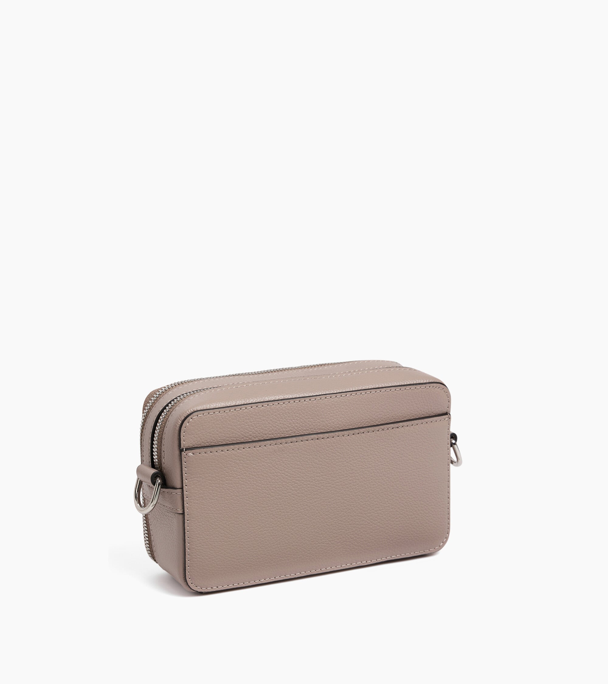Pequeño bolso bandolera Emile con 2 compartimentos en cuero granulado