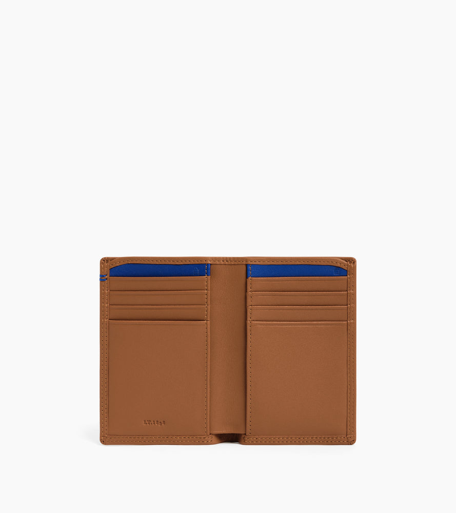 Porte cartes vertical Martin en cuir lisse