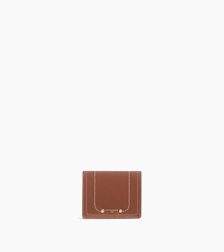 Petit portefeuille Ella en cuir grainé