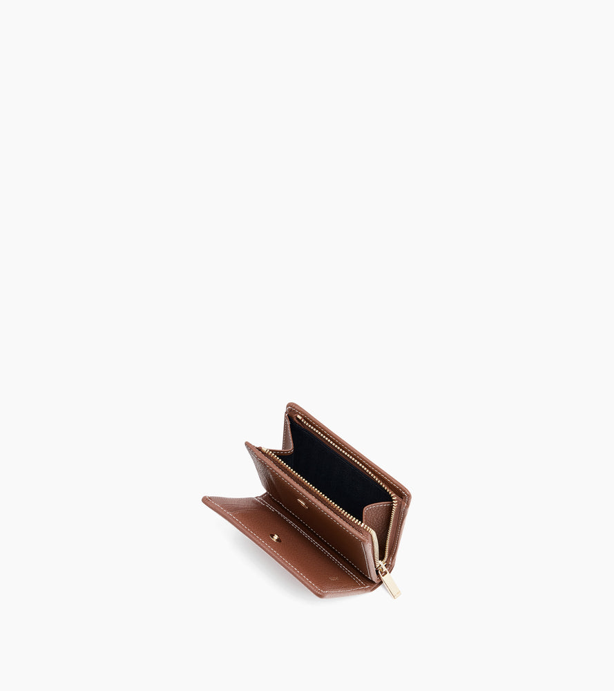 Petit portefeuille Ella en cuir grainé