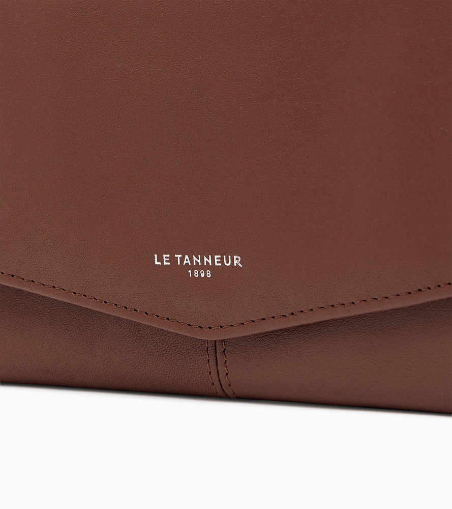 Portefeuille moyen modèle Charlotte en cuir lisse