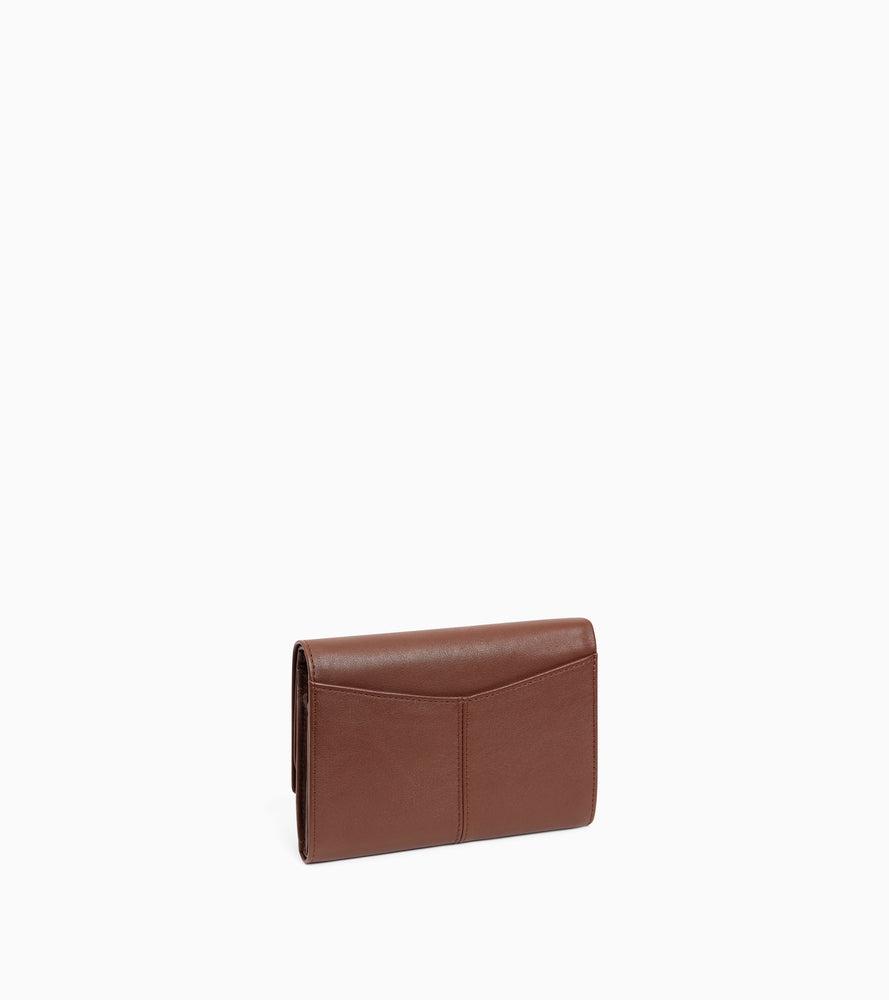 Portefeuille moyen modèle Charlotte en cuir lisse