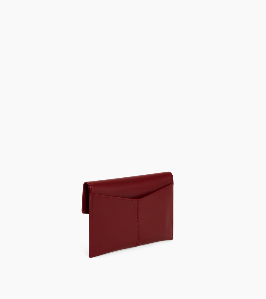 Pochette enveloppe moyen modèle Charlotte en cuir lisse